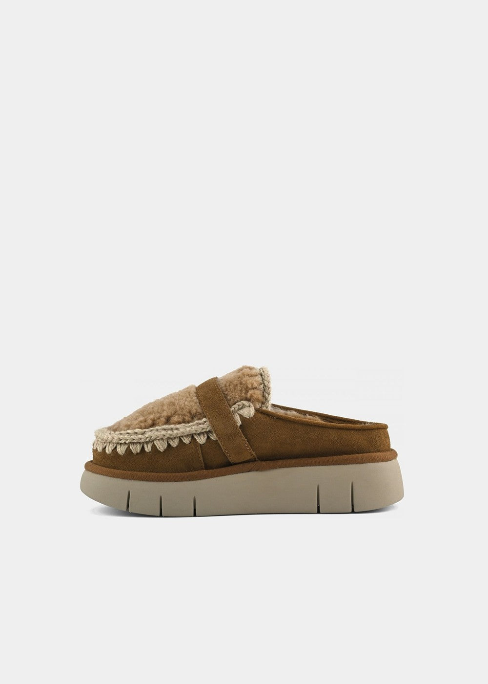 MULES MOU BOUNCE CLOG CURLY SHEEPSKIN