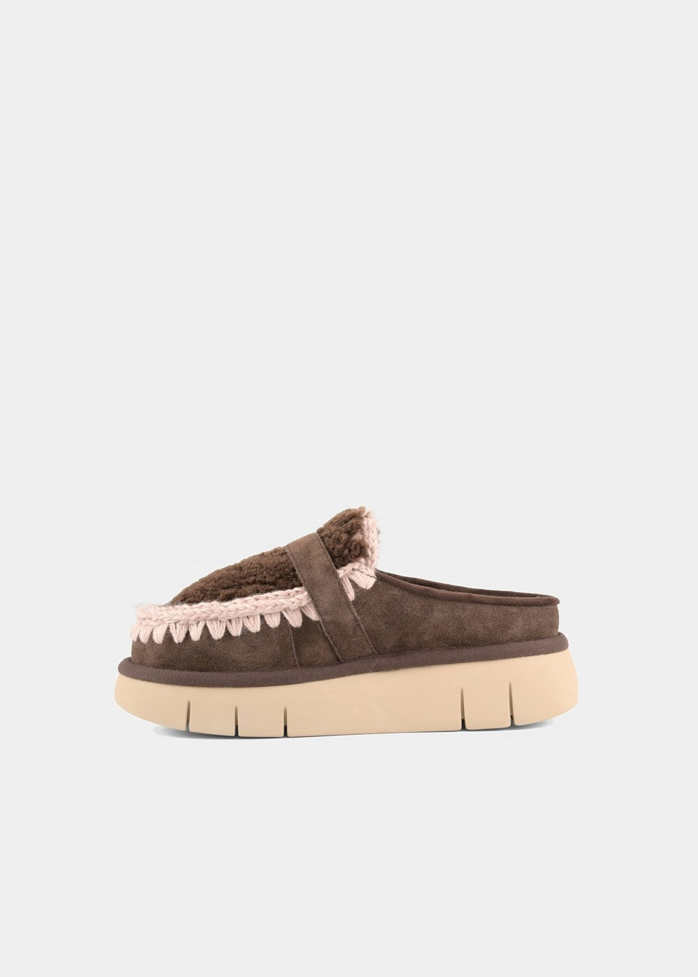 MULES MOU BOUNCE CLOG CURLY SHEEPSKIN