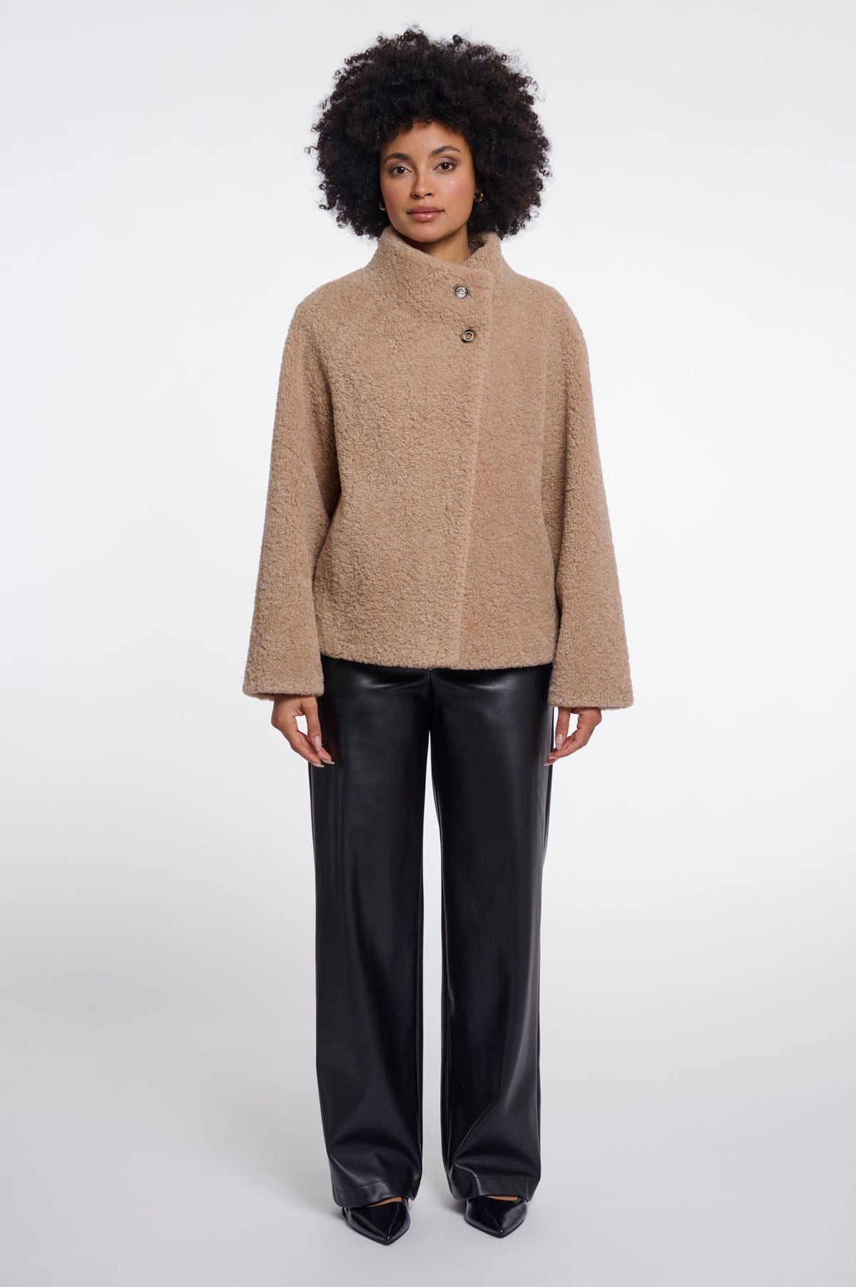 Blouson Rino & Pelle Denu beige, vue 4