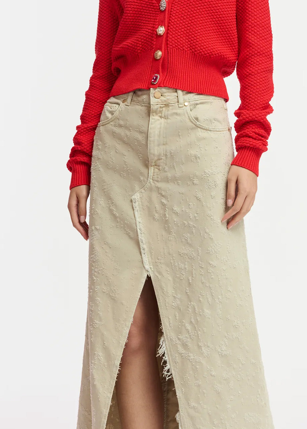 JUPE ESSENTIEL ANTWERP FRIENDLY DENIM SKIRT