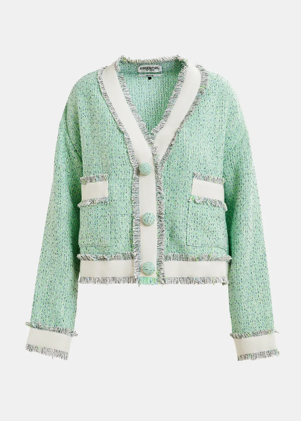 GILET COURT EN TWEED ESSENTIEL ANTWERP HOOLA