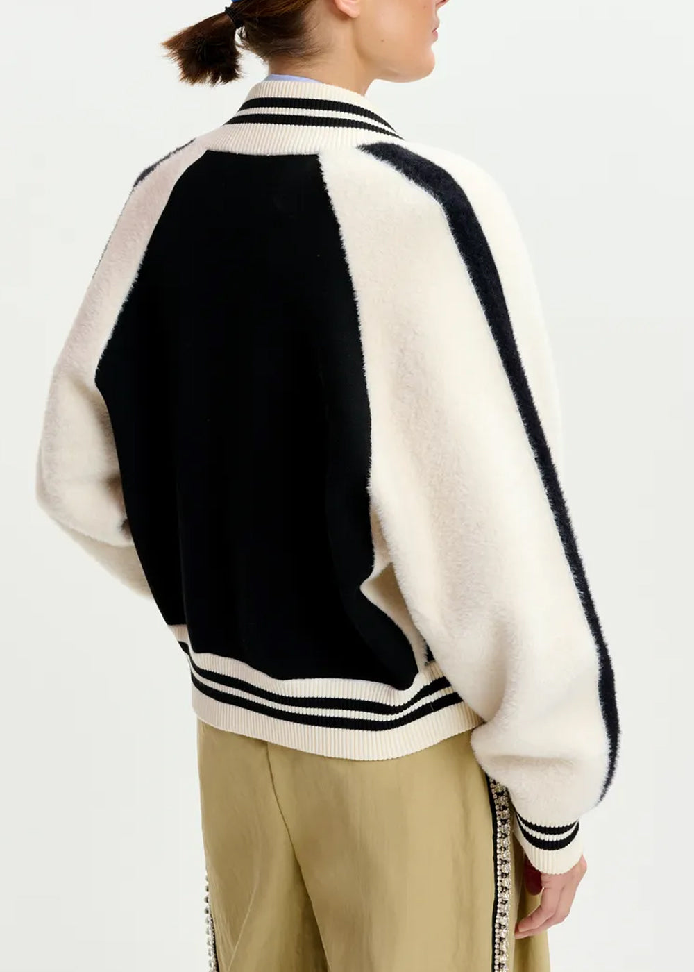 VESTE ESSENTIEL ANTWERP IDOL KNITTED BICOLOUR JACKET