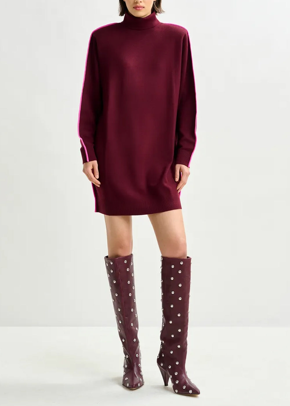ROBE ESSENTIEL ANTWERP IDRESS DRESS CONTRAST DETAILS