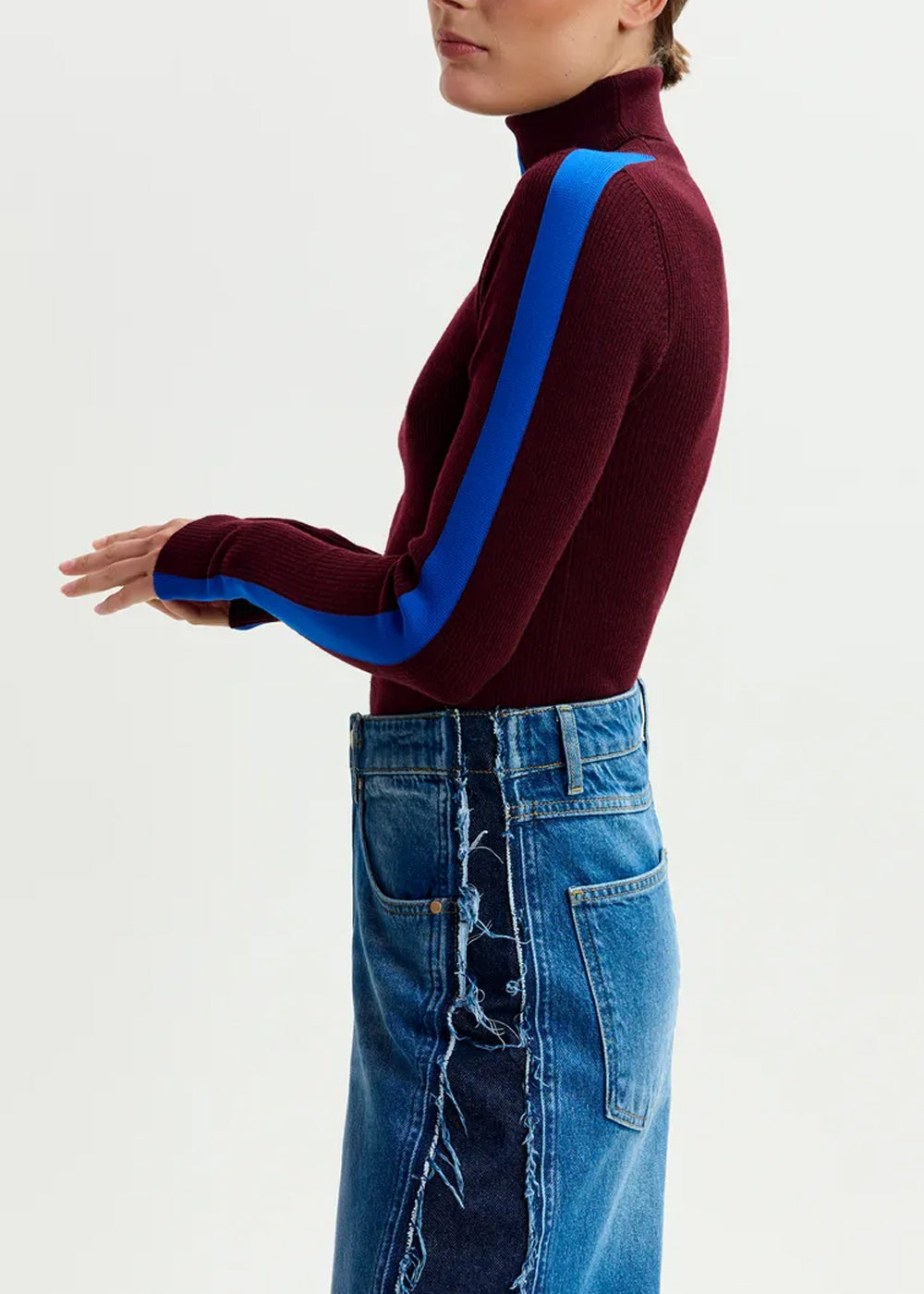 PULL ESSENTIEL ANTWERP IFFORT BICOLOUR FITTED PULL
