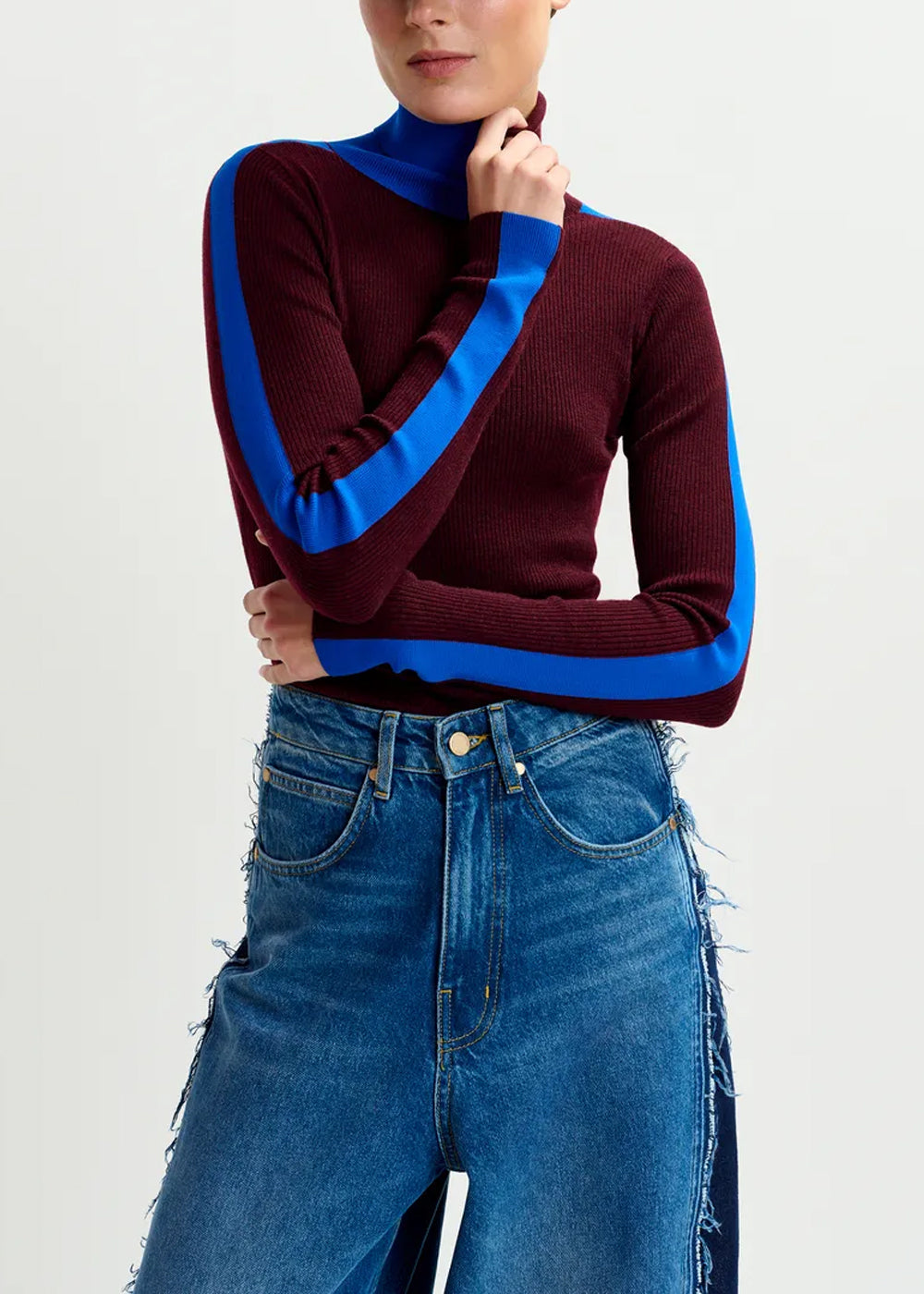PULL ESSENTIEL ANTWERP IFFORT BICOLOUR FITTED PULL