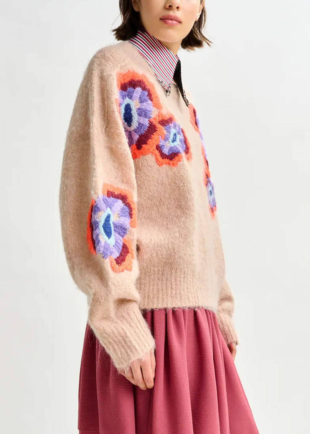 PULL ESSENTIEL ANTWERP IMPOSSIBLE1 EMBROIDERED KNIT