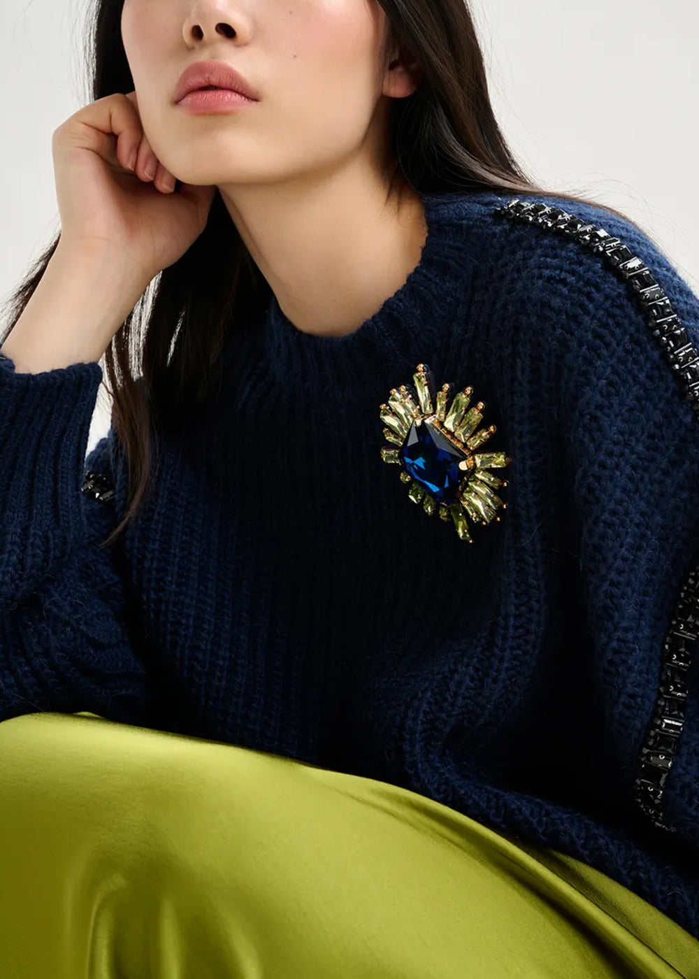 PULL ESSENTIEL ANTWERP INDSAY EMBELLISHED PULLOVER