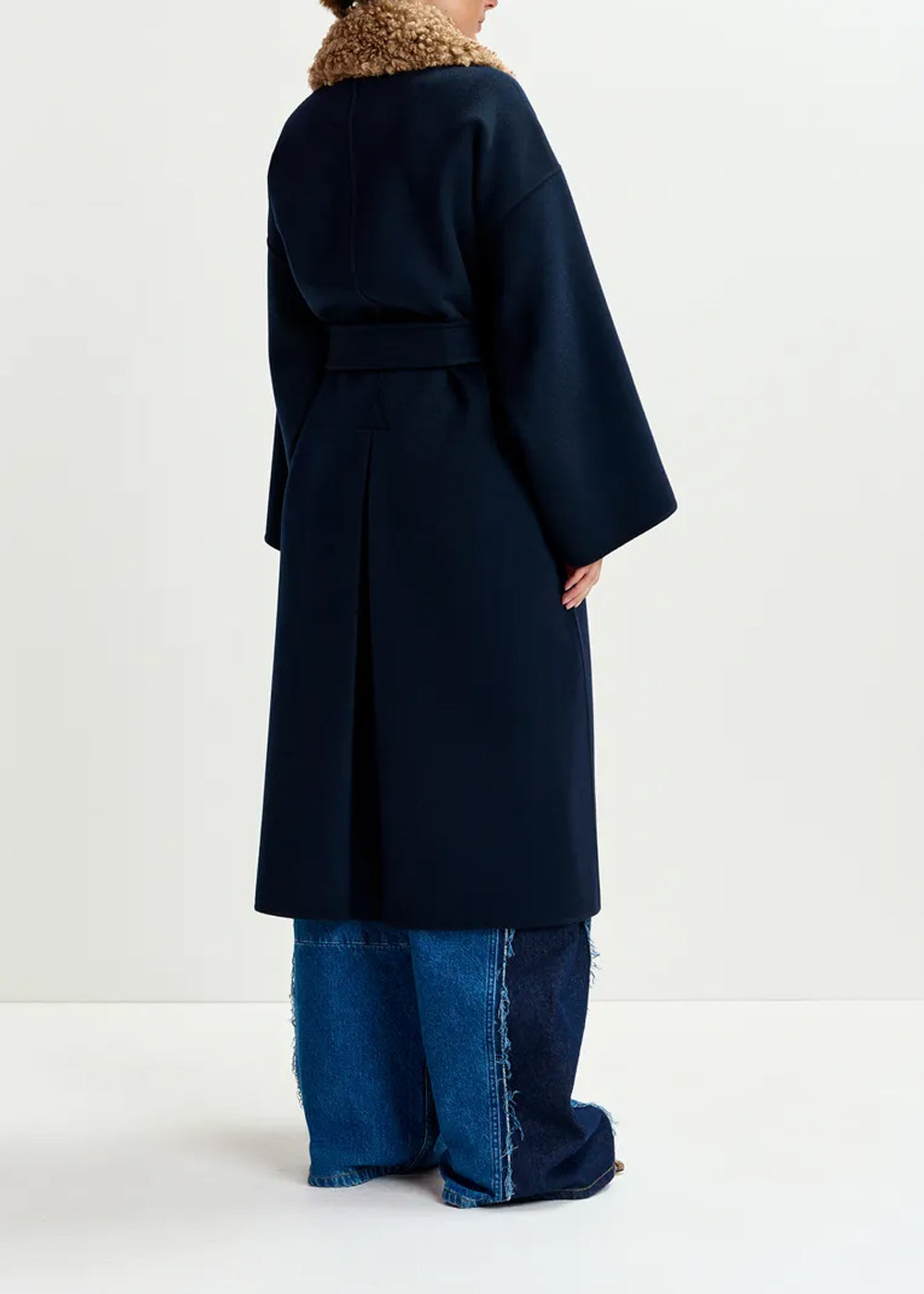 MANTEAU ESSENTIEL ANTWERP IRNO FAUX FUR COLLAR COAT