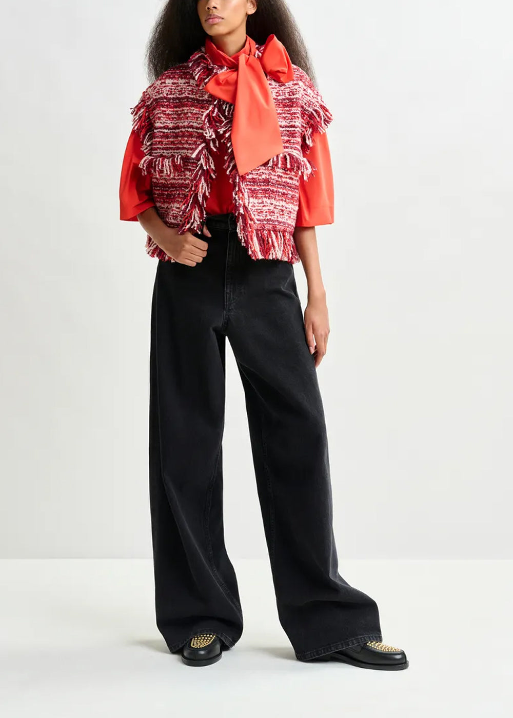 VESTE ESSENTIEL ANTWERP ISHANI FRINGED GILET