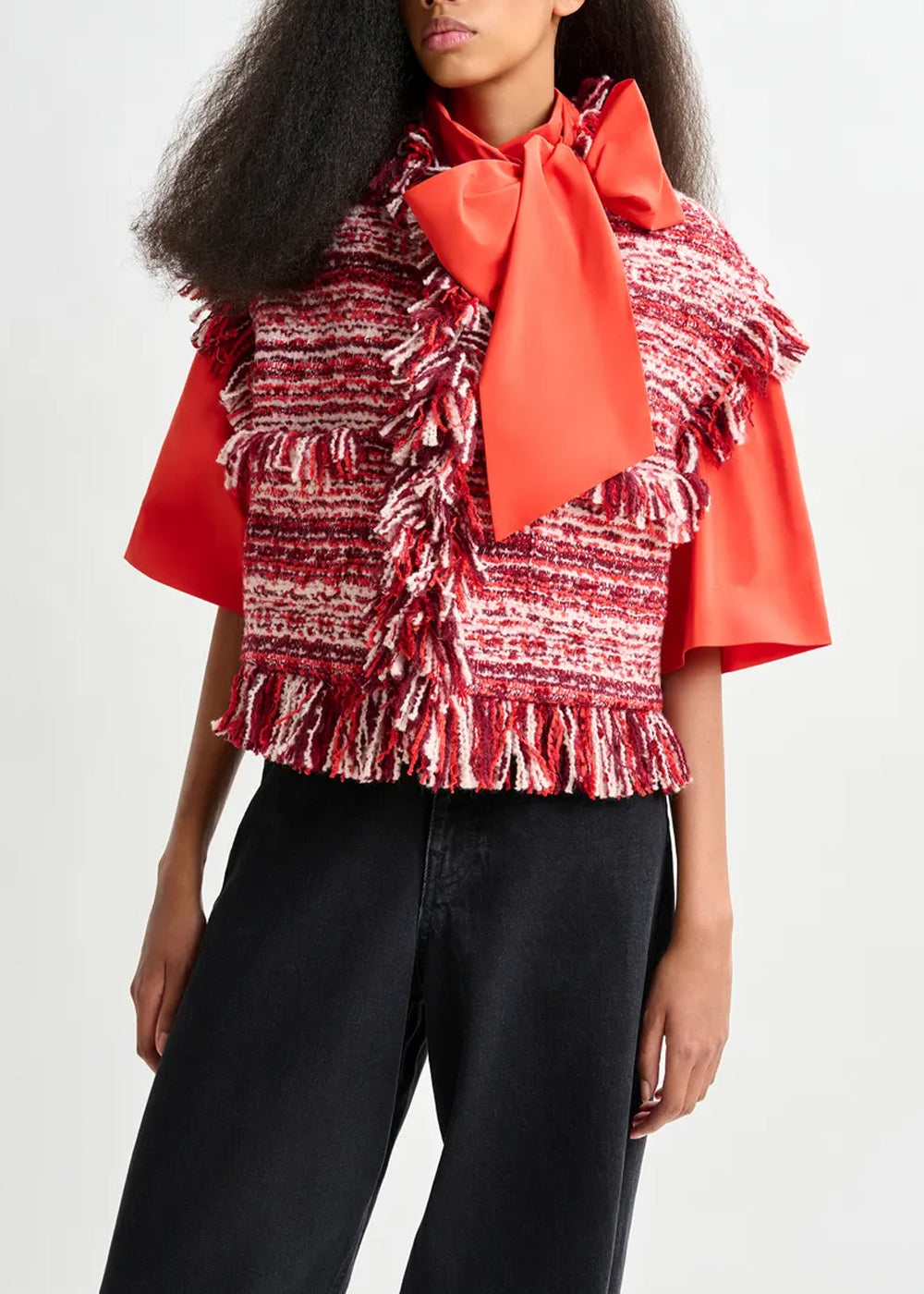 VESTE ESSENTIEL ANTWERP ISHANI FRINGED GILET