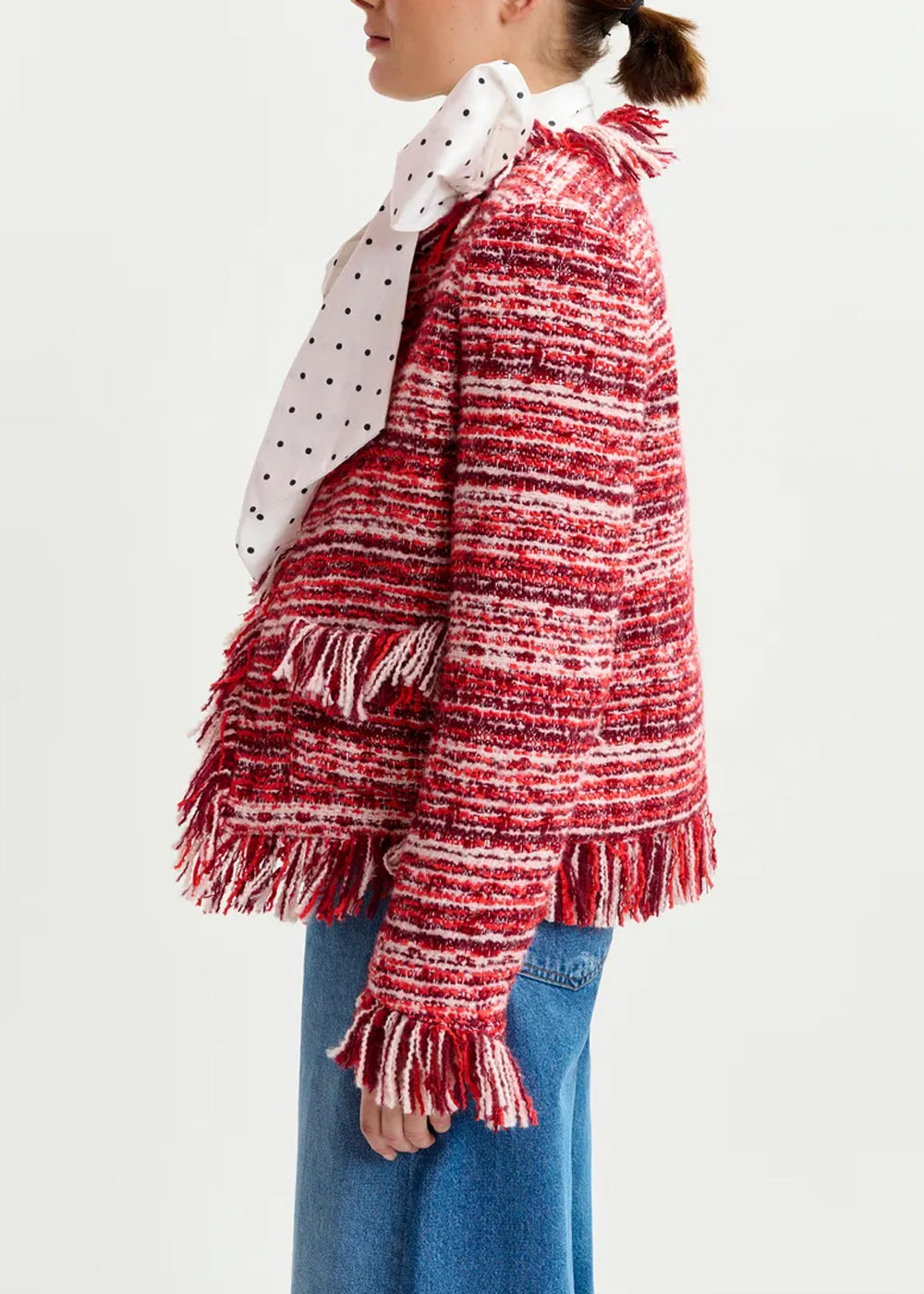 VESTE ESSENTIEL ANTWERP ISKRA FRINGED JACKET