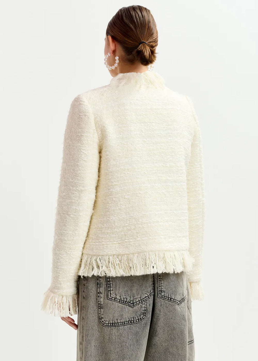 VESTE ESSENTIEL ANTWERP ISKRA FRINGED JACKET