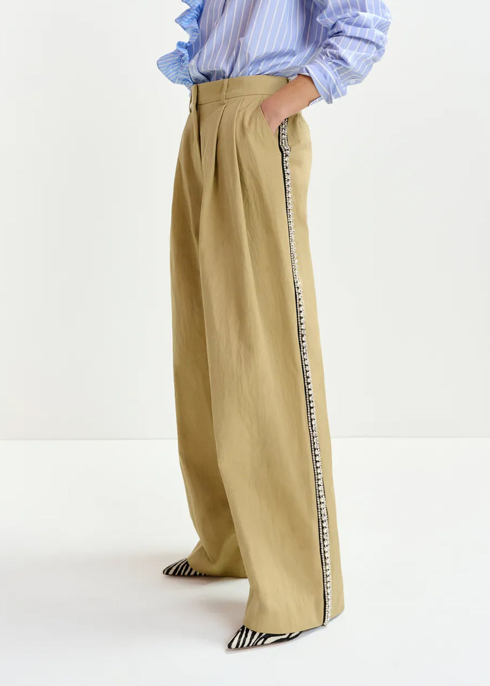 PANTALON ESSENTIEL ANTWERP ISO RHINESTONE TAPE