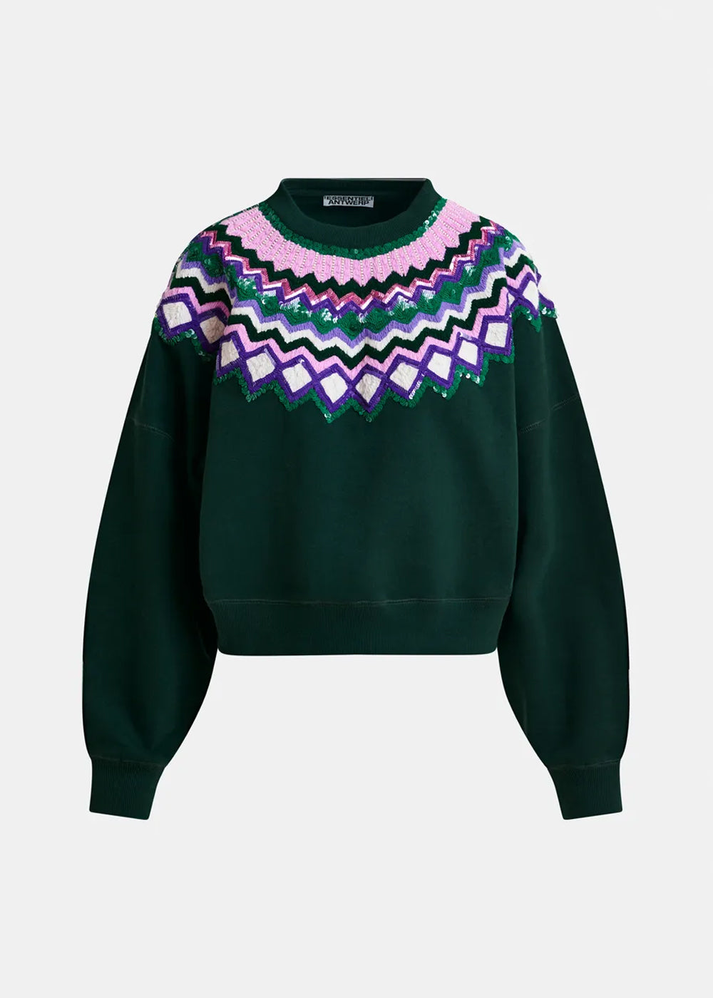 PULL ESSENTIEL ANTWERP ISSU EMBROIDERED SWEATSHIRT