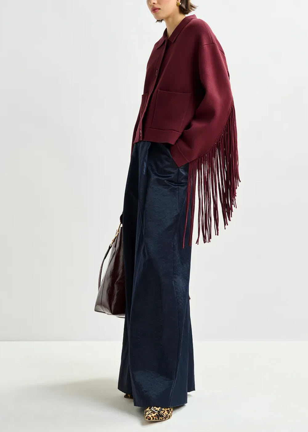 VESTE ESSENTIEL ANTWERP ISTERN JACKET WITH FRINGES