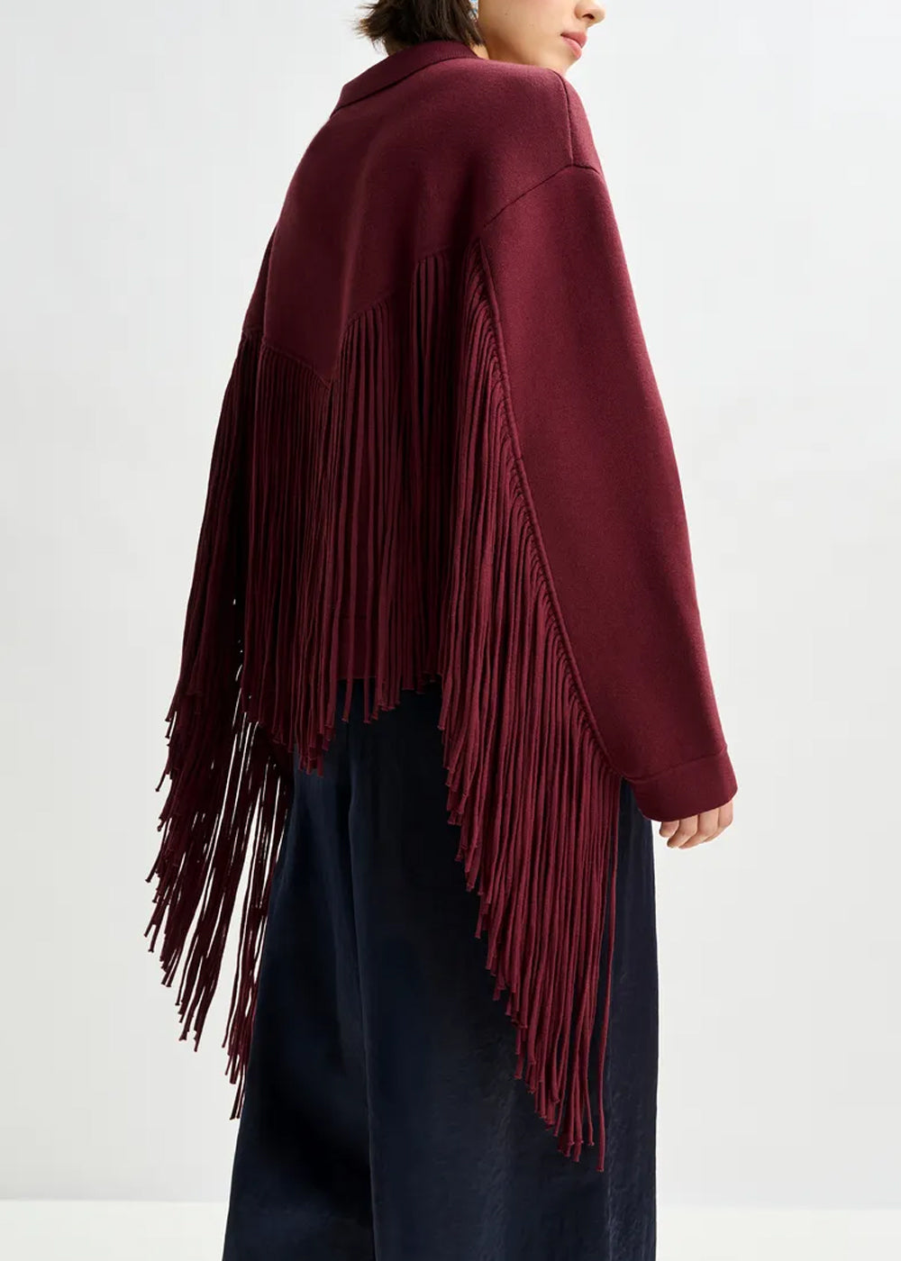VESTE ESSENTIEL ANTWERP ISTERN JACKET WITH FRINGES