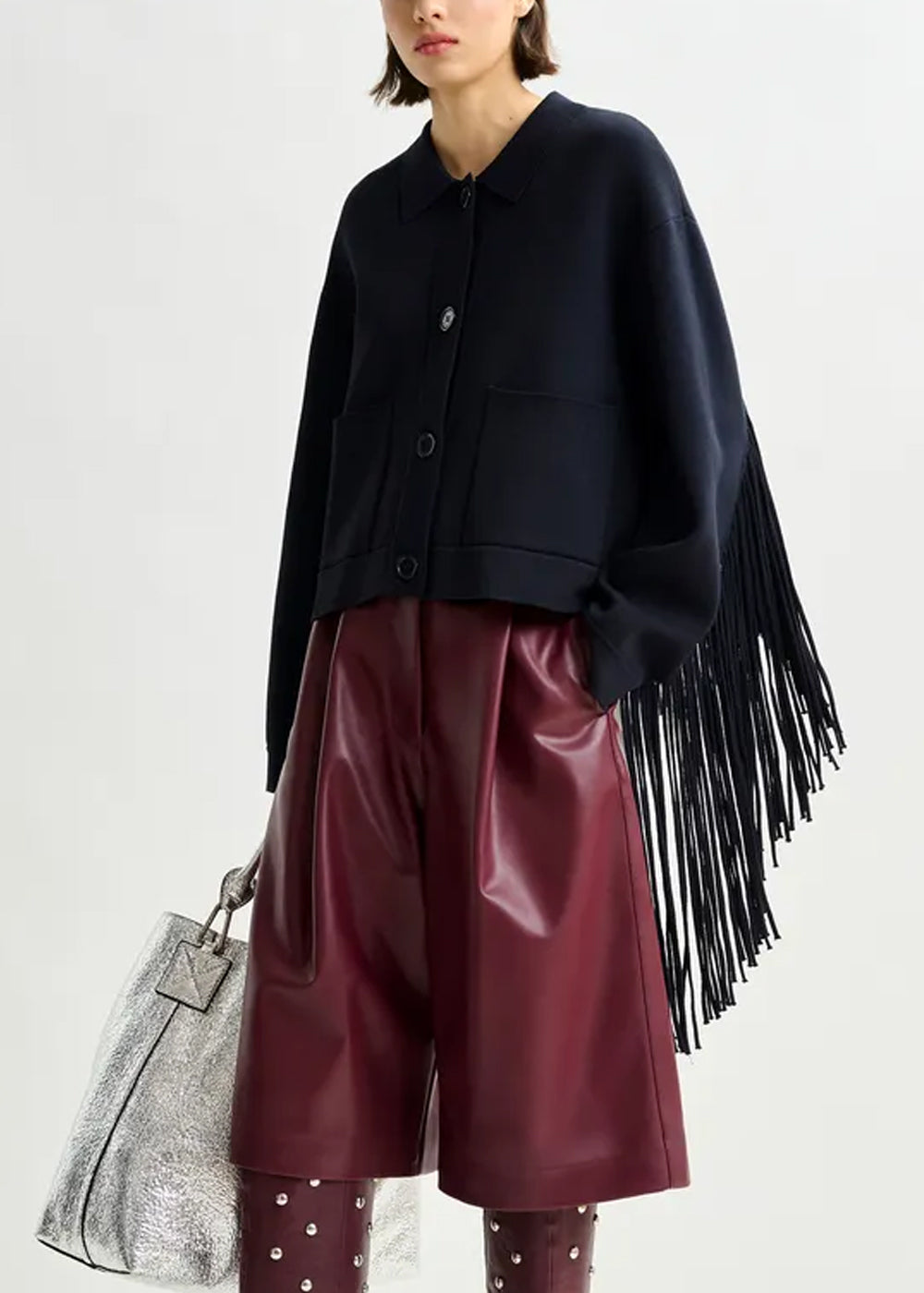 VESTE ESSENTIEL ANTWERP ISTERN JACKET WITH FRINGES