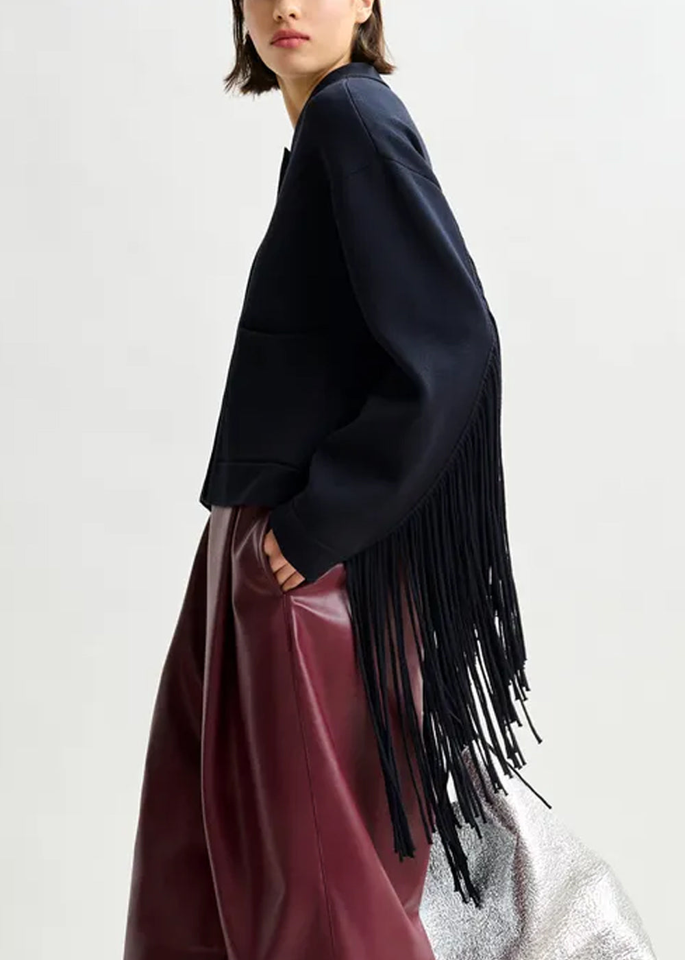VESTE ESSENTIEL ANTWERP ISTERN JACKET WITH FRINGES