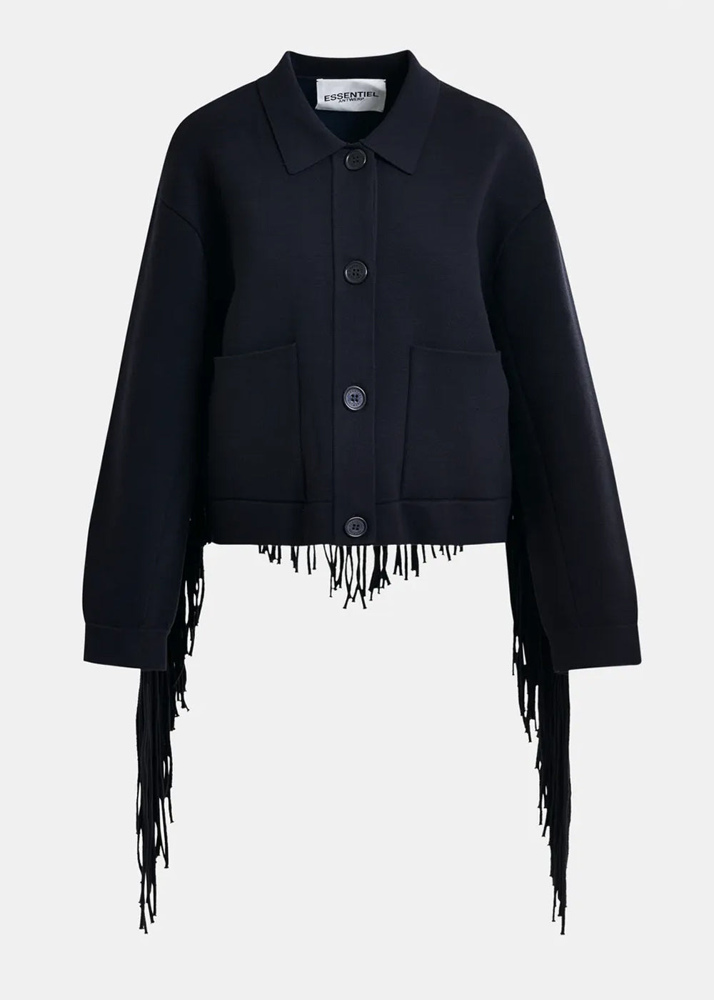 VESTE ESSENTIEL ANTWERP ISTERN JACKET WITH FRINGES