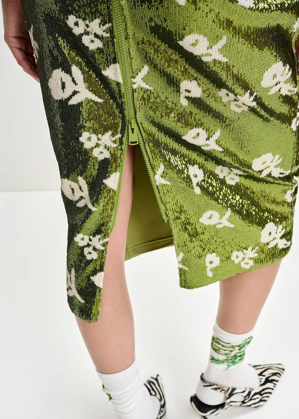 JUPE CRAYON ESSENTIEL ANTWERP JORINDA SEQUIN SKIRT