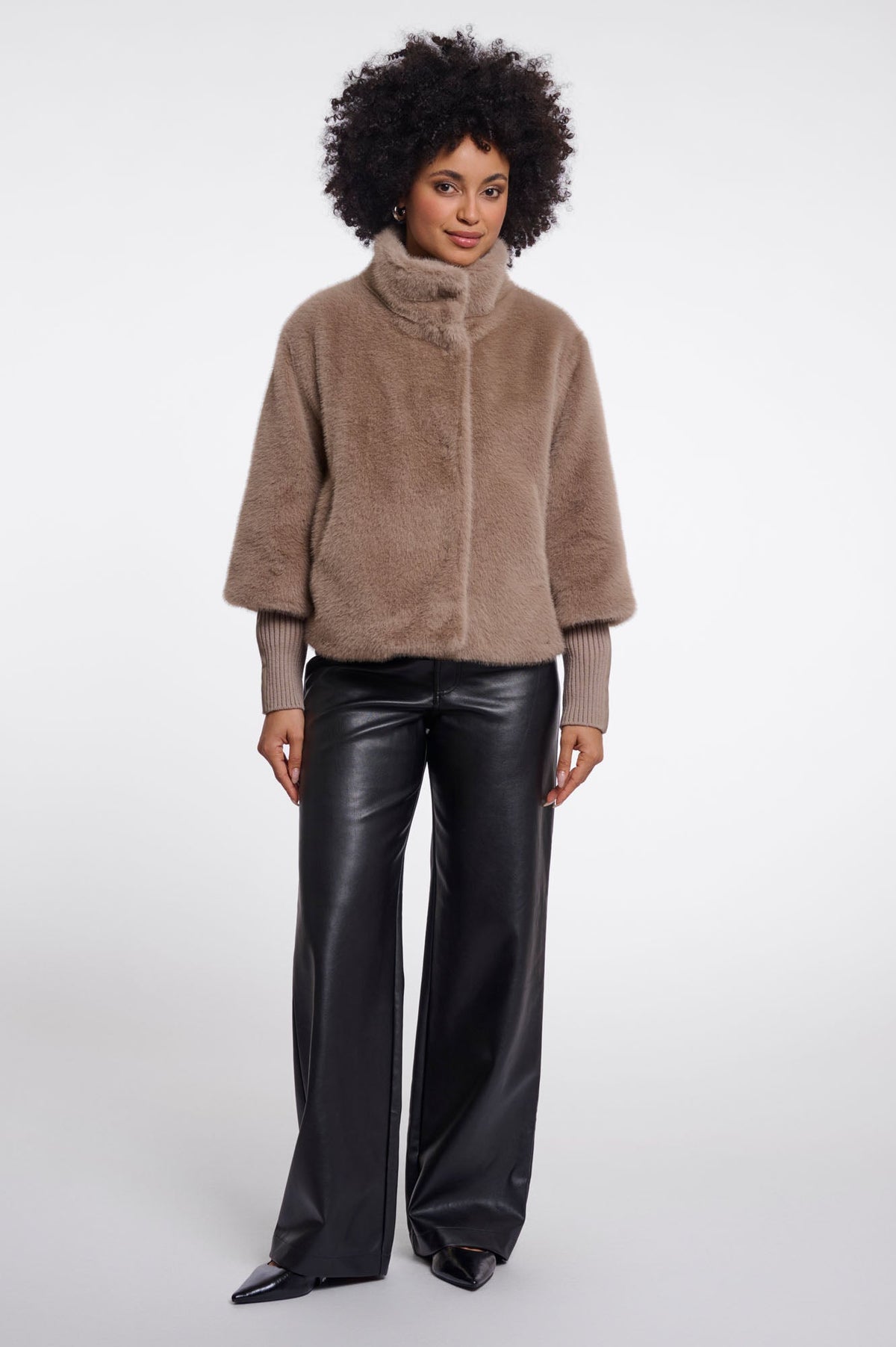 Veste Rino & Pelle Nesrin marron clair, vue 5