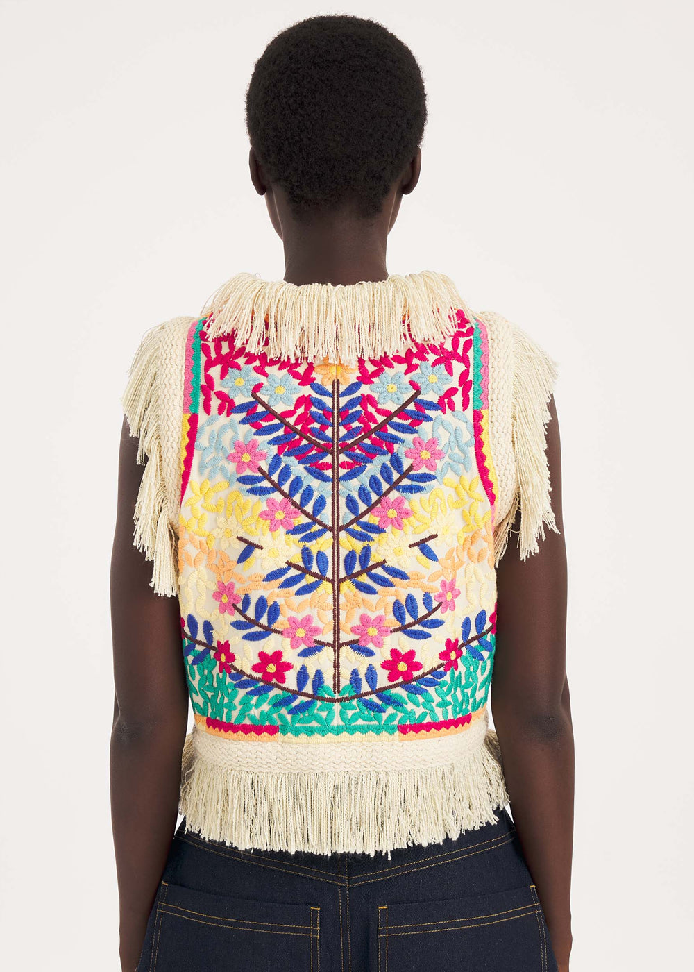 GILET SANS MANCHES ANTIK BATIK RAINBOW