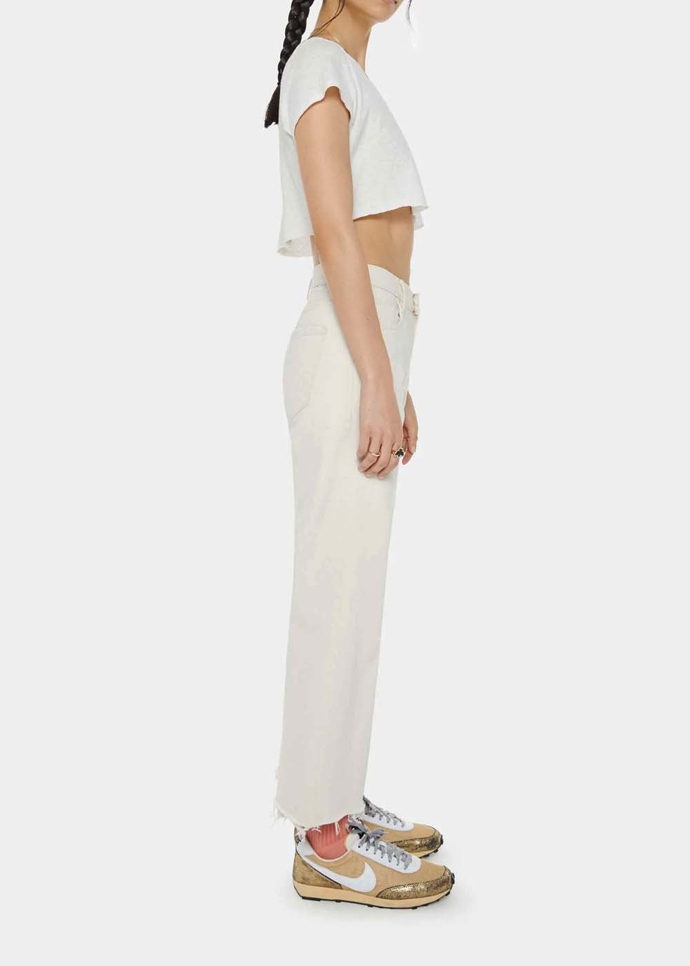 JEANS MOTHER THE MID RISE MAVEN ANKLE FRAY