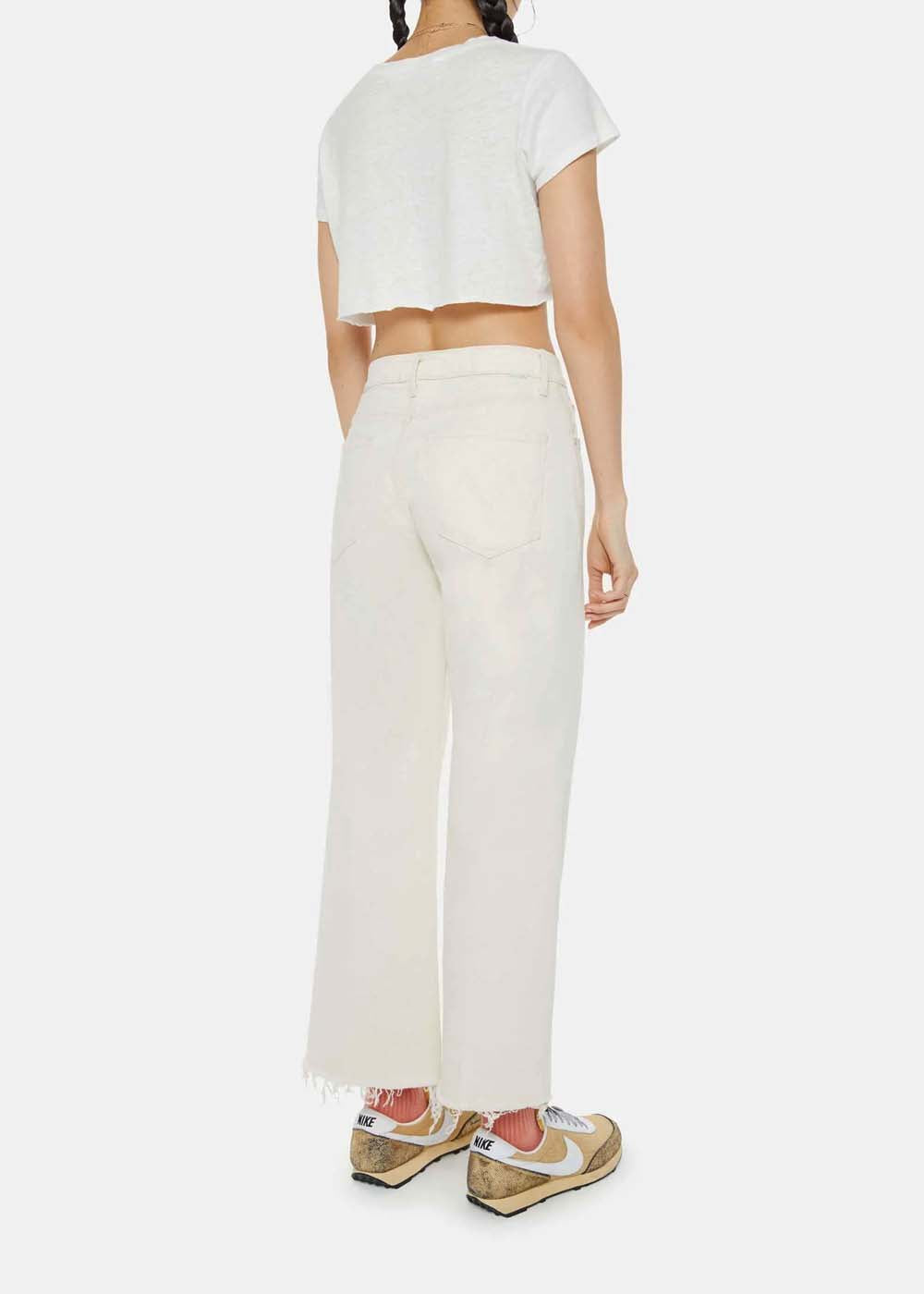 JEANS MOTHER THE MID RISE MAVEN ANKLE FRAY