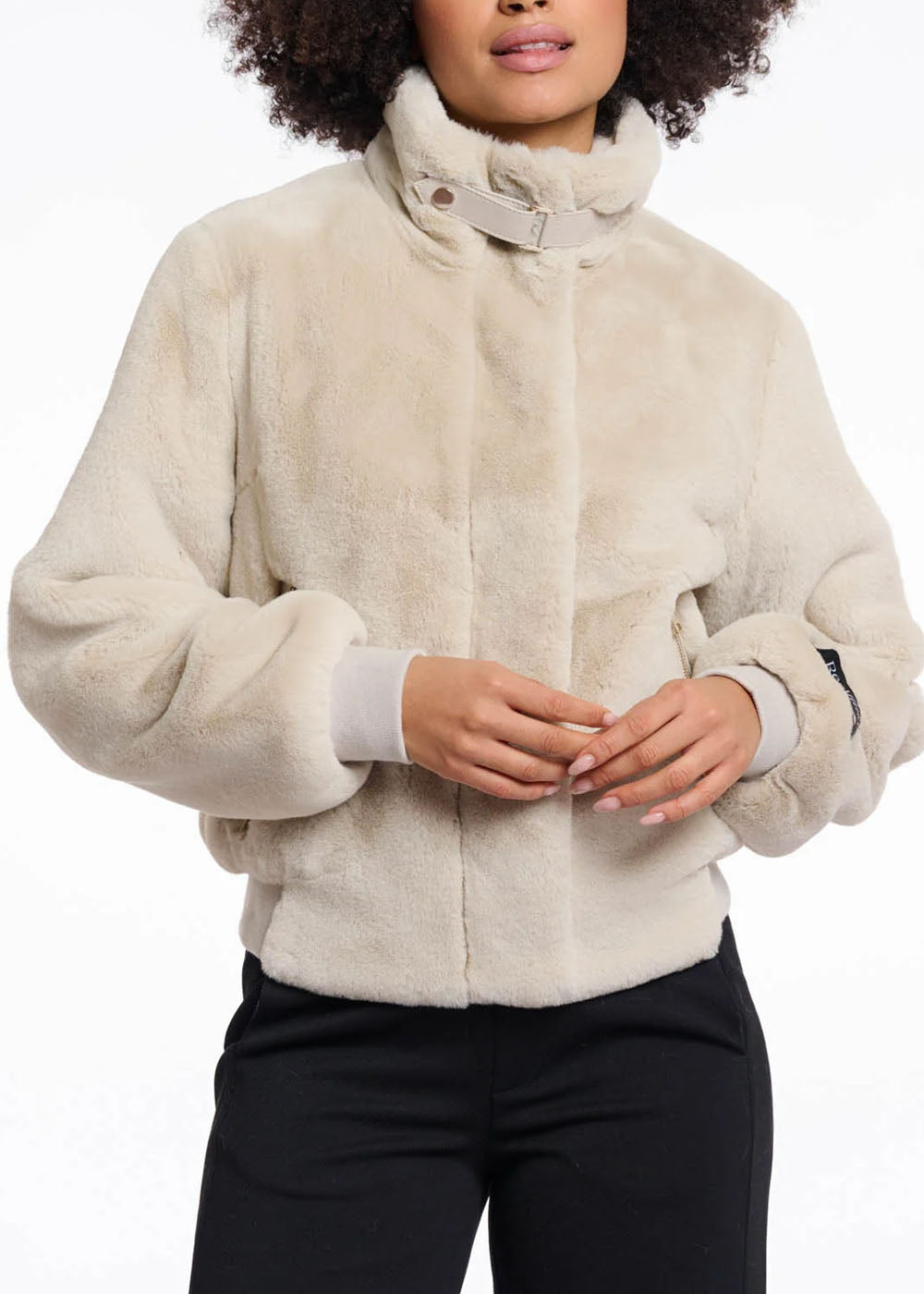 BLOUSON EN FAUSSE FOURRURE ANN TUIL AMBRA