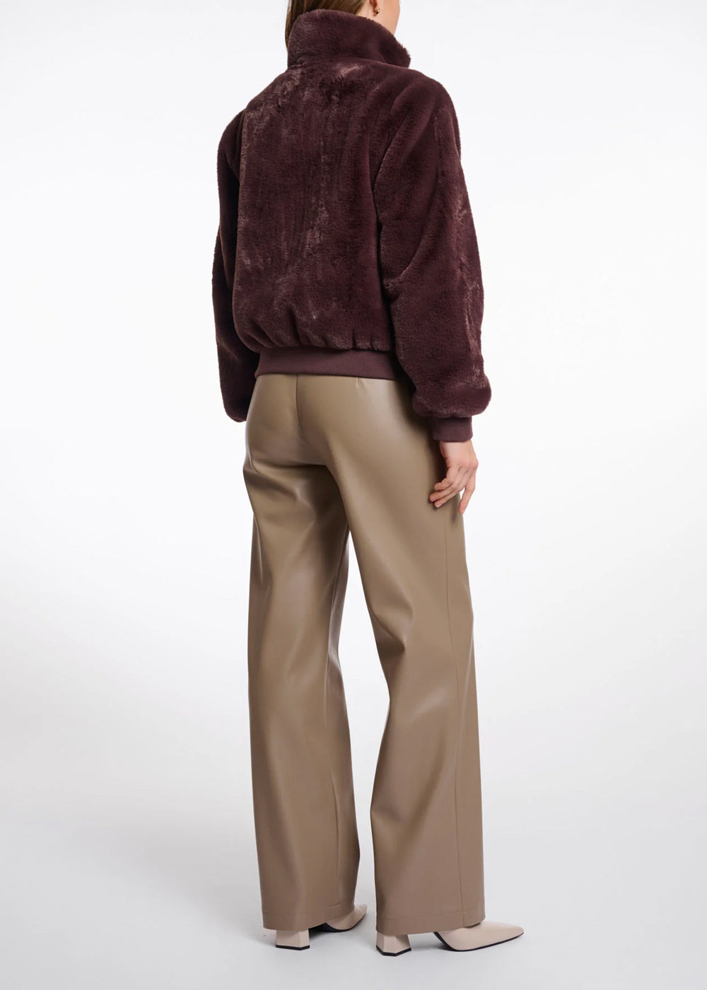 BLOUSON EN FAUSSE FOURRURE ANN TUIL AMBRA