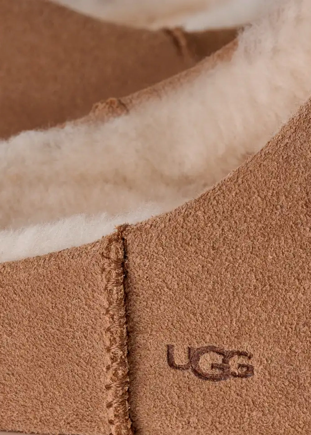 Slip-on UGG Elea en velours camel, vue 8 – mules sabots femme | Ann Tuil