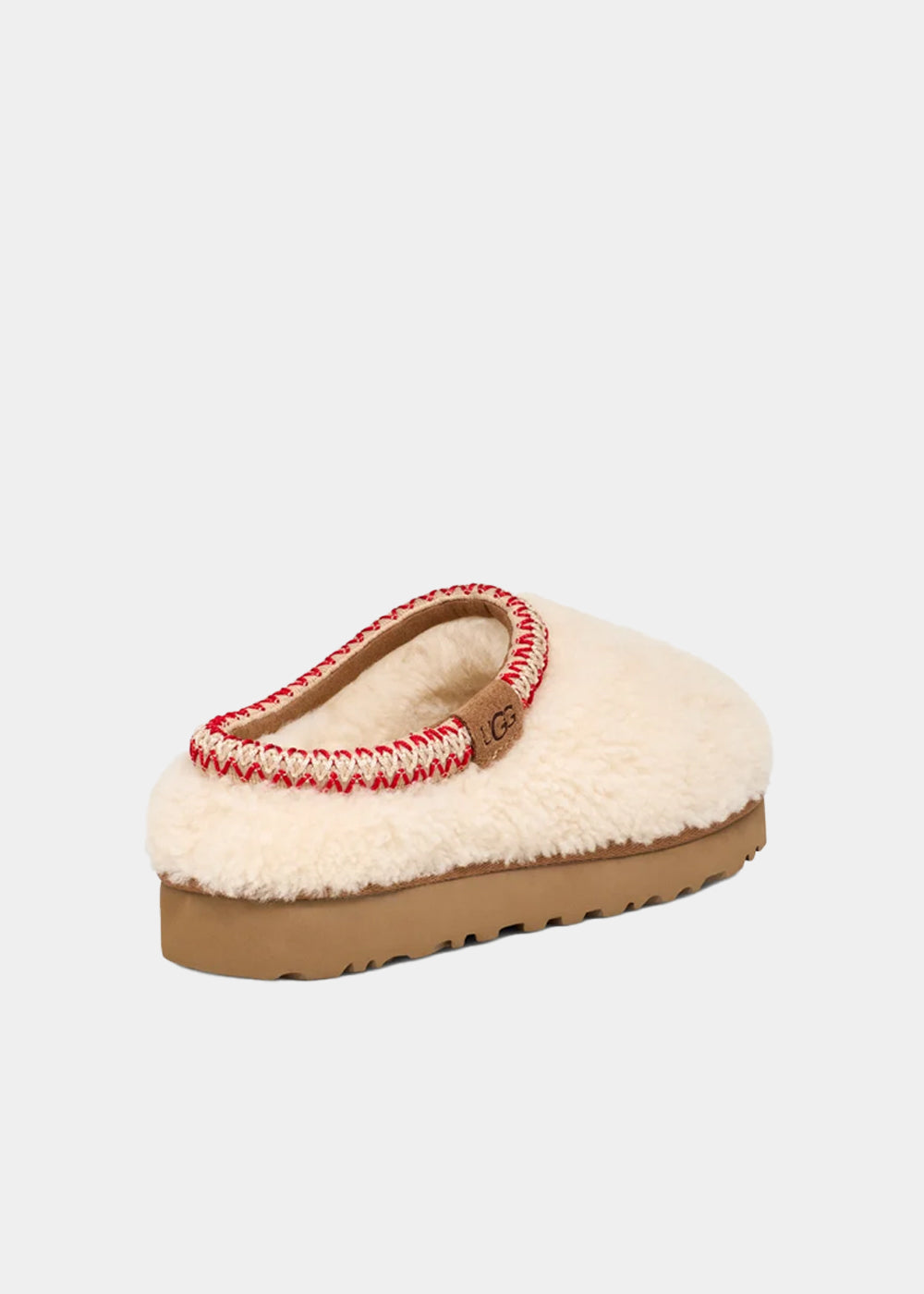 Mules UGG Tasman Maxi Curly coloris natural, vue 4 – chaussons mules fourrés femme | Ann Tuil