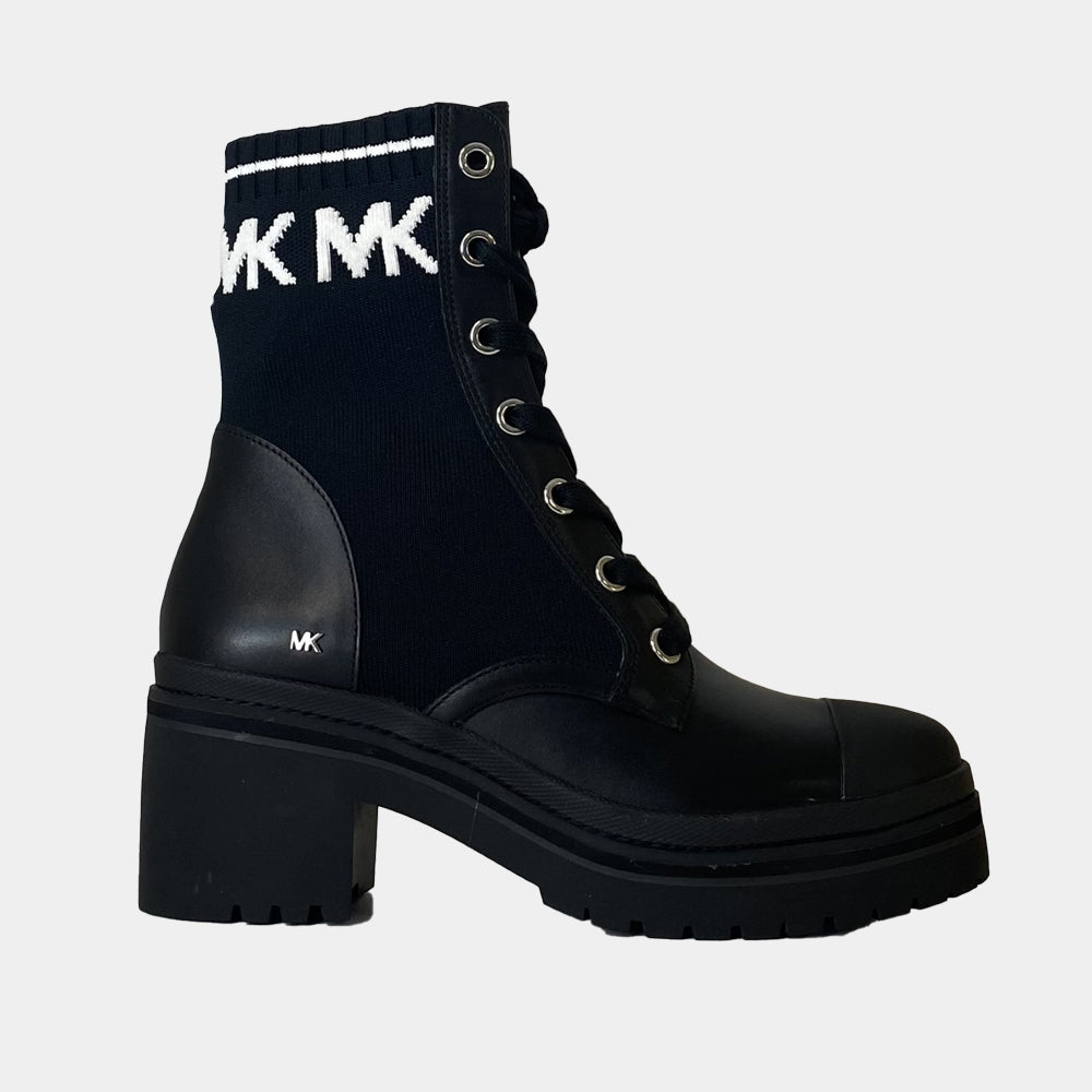 Michael kors black combat boots hotsell