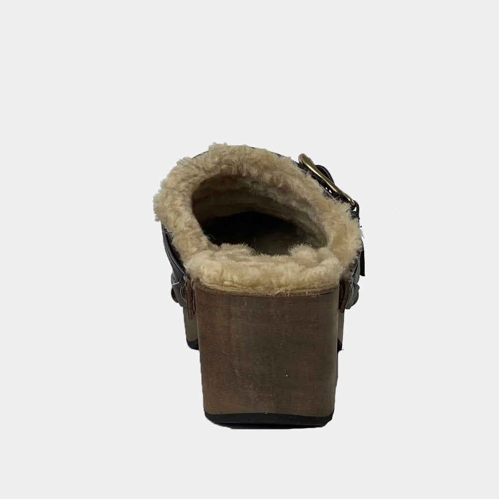 Sabots Sartore Sia Bis SR4033 en cuir marron, vue 5 – sabots femme | Ann Tuil