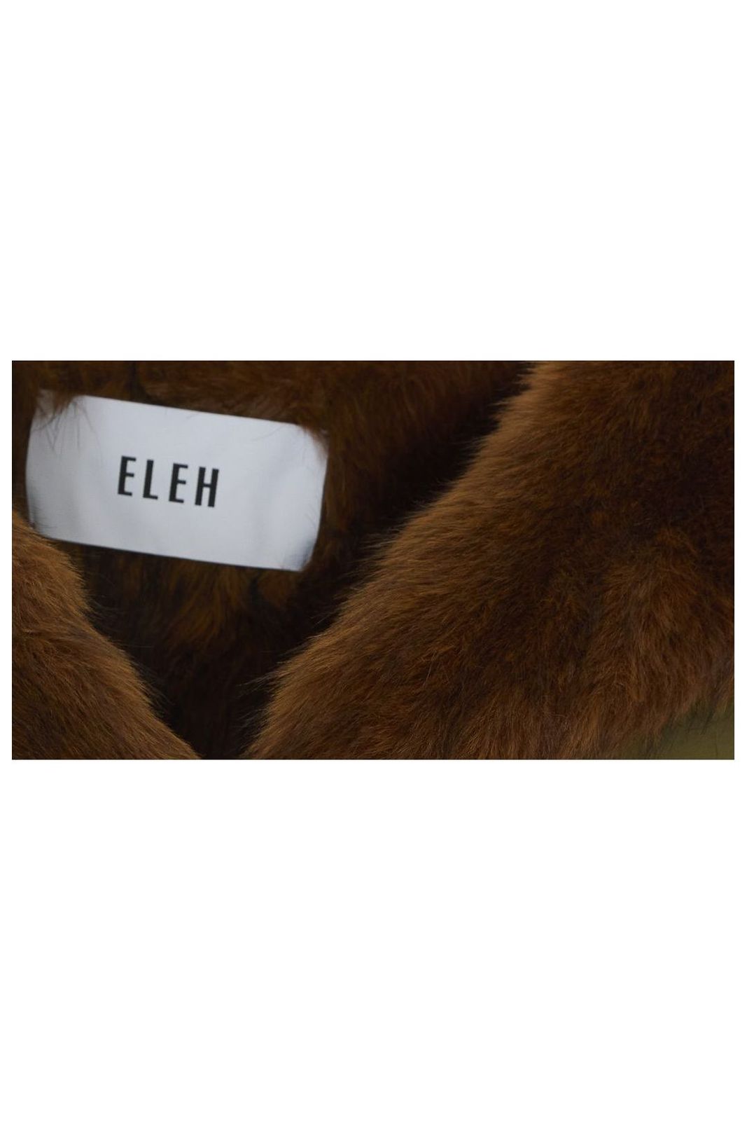 Veste Eleh kaki à capuche bordée de fourrure artificielle