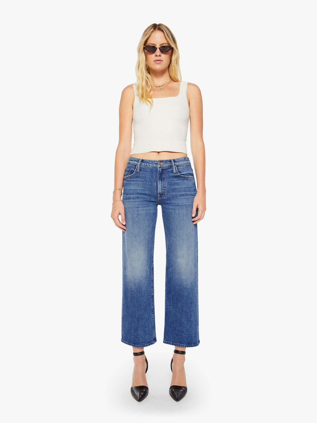 Jean Mother Mid Rise Maven Flood Thrill Seeker