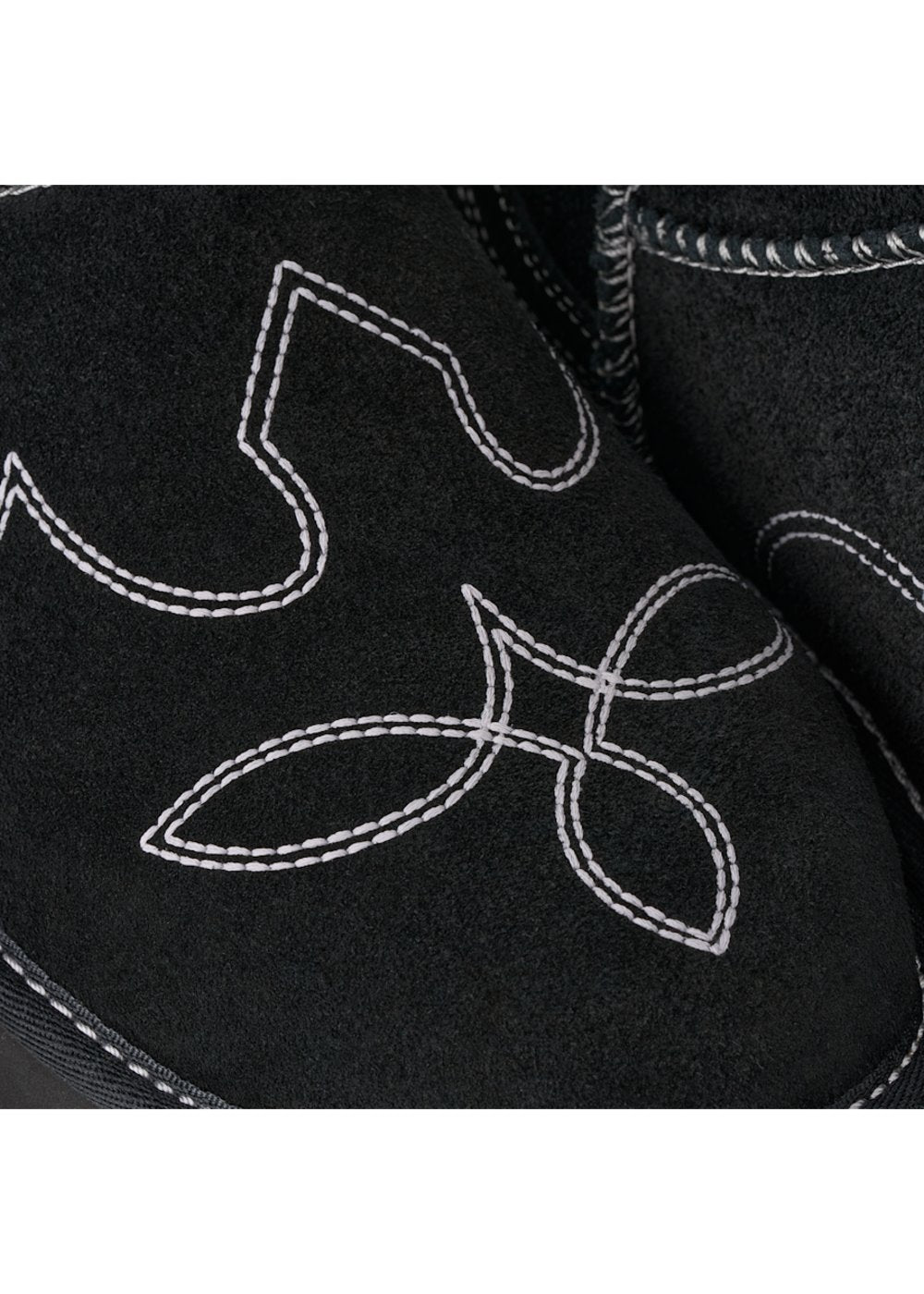 Boots UGG Classic Ultra Mini Western en velours noir, vue 5 | Ann Tuil