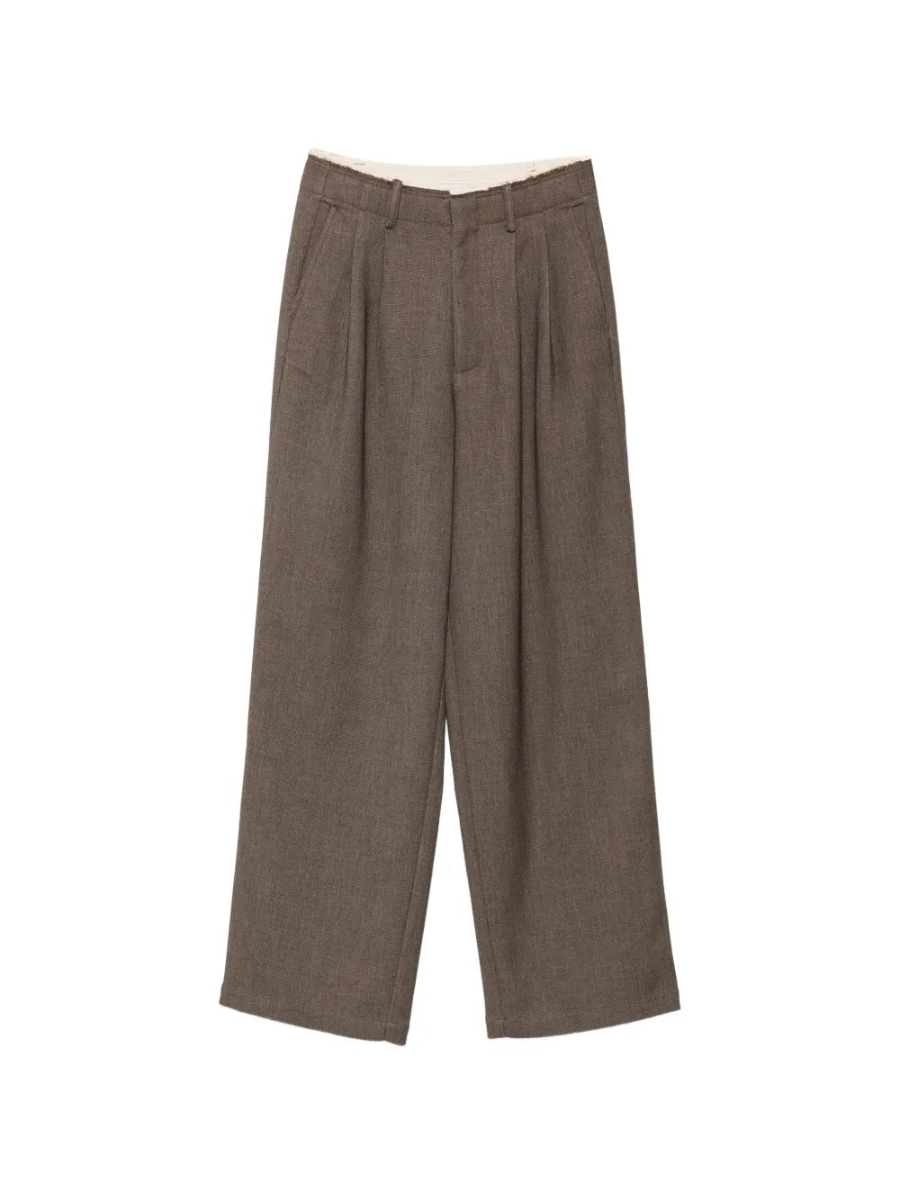 Pantalon Eleh marron plissé
