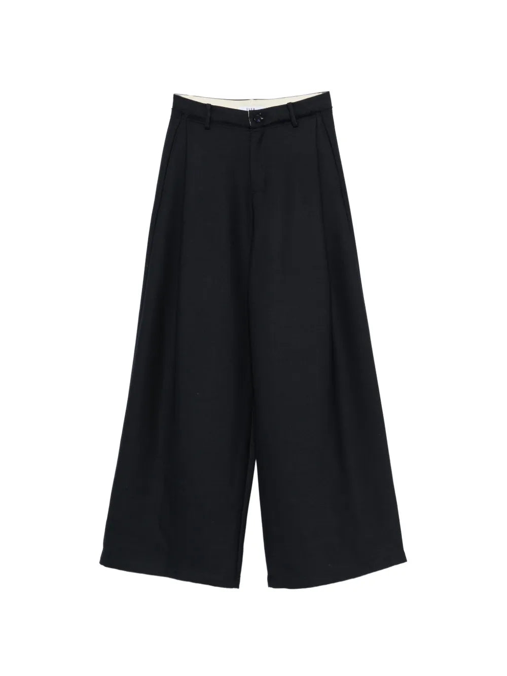 Pantalon Eleh marine à plis