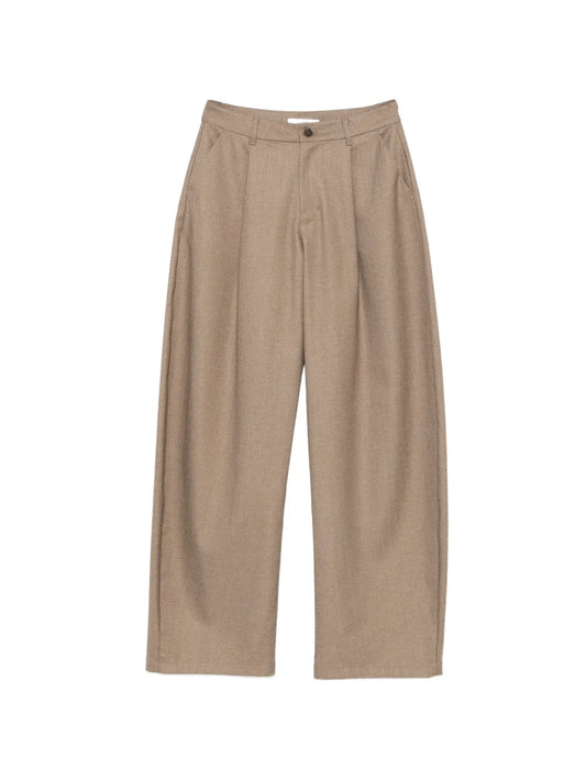 Pantalon Eleh beige ample à plis