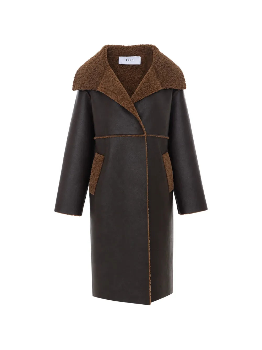 Manteau Eleh EFW260148 marron