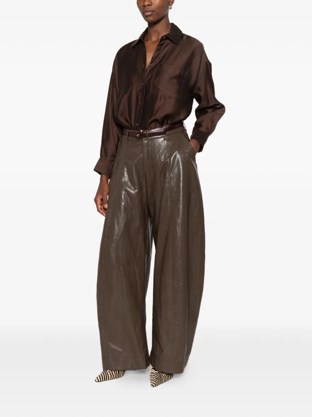 Chemise marron