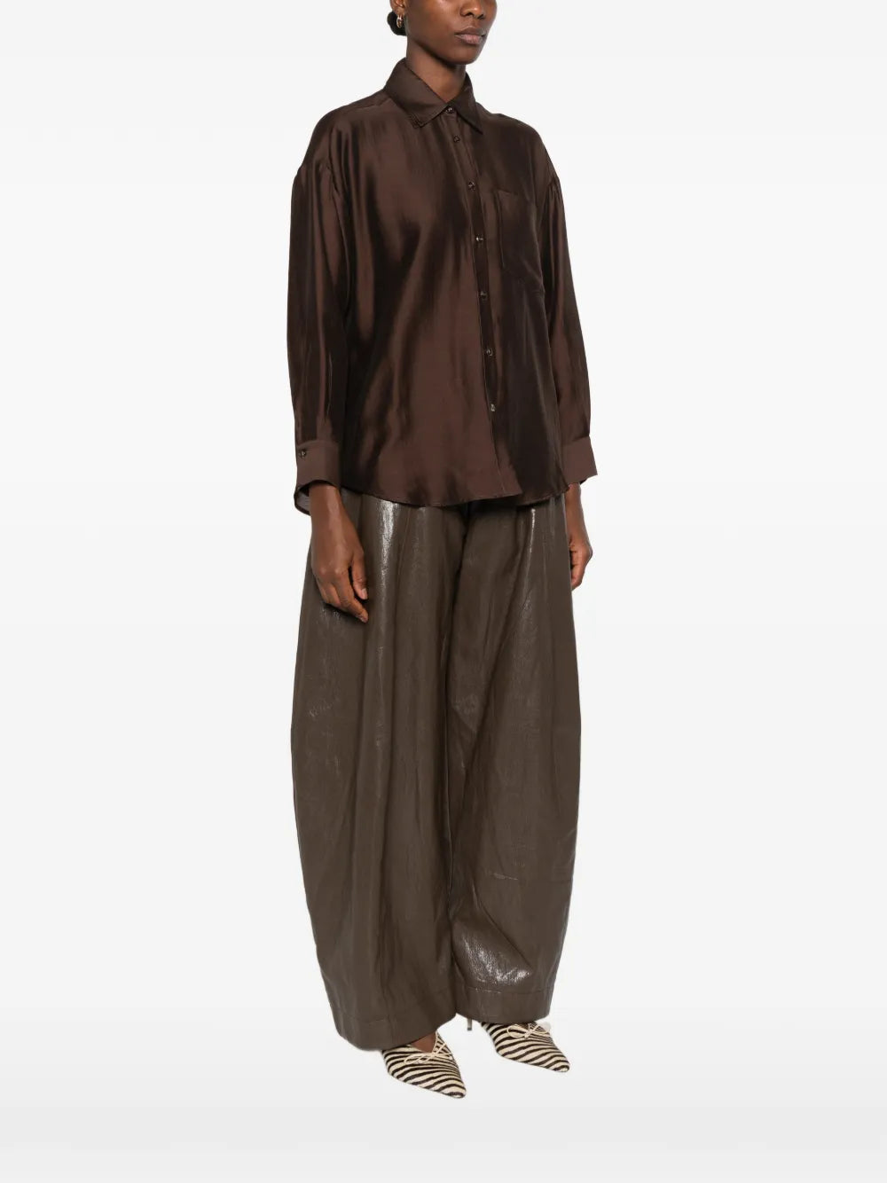 Chemise marron