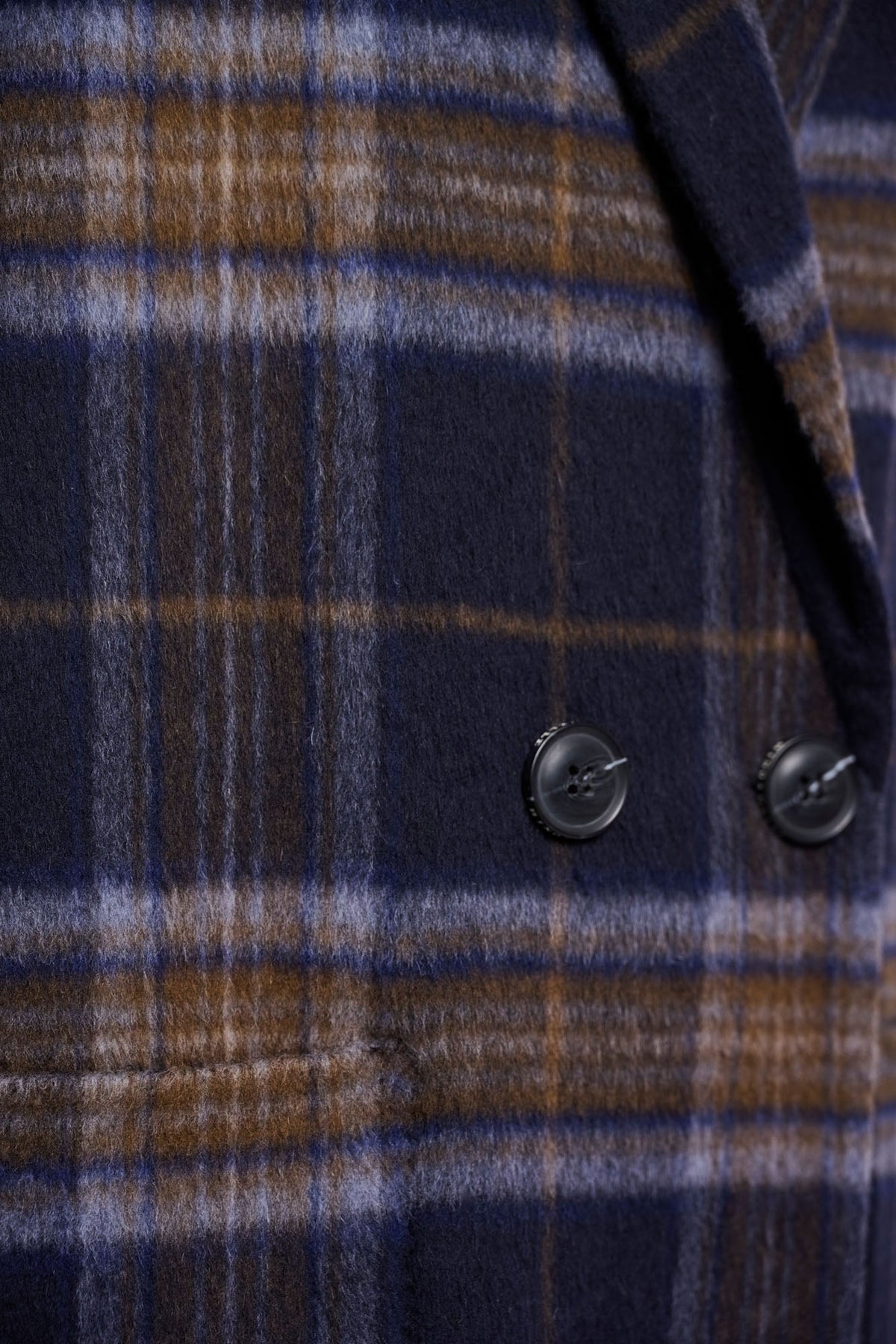 Manteau réversible Adria marine et beige