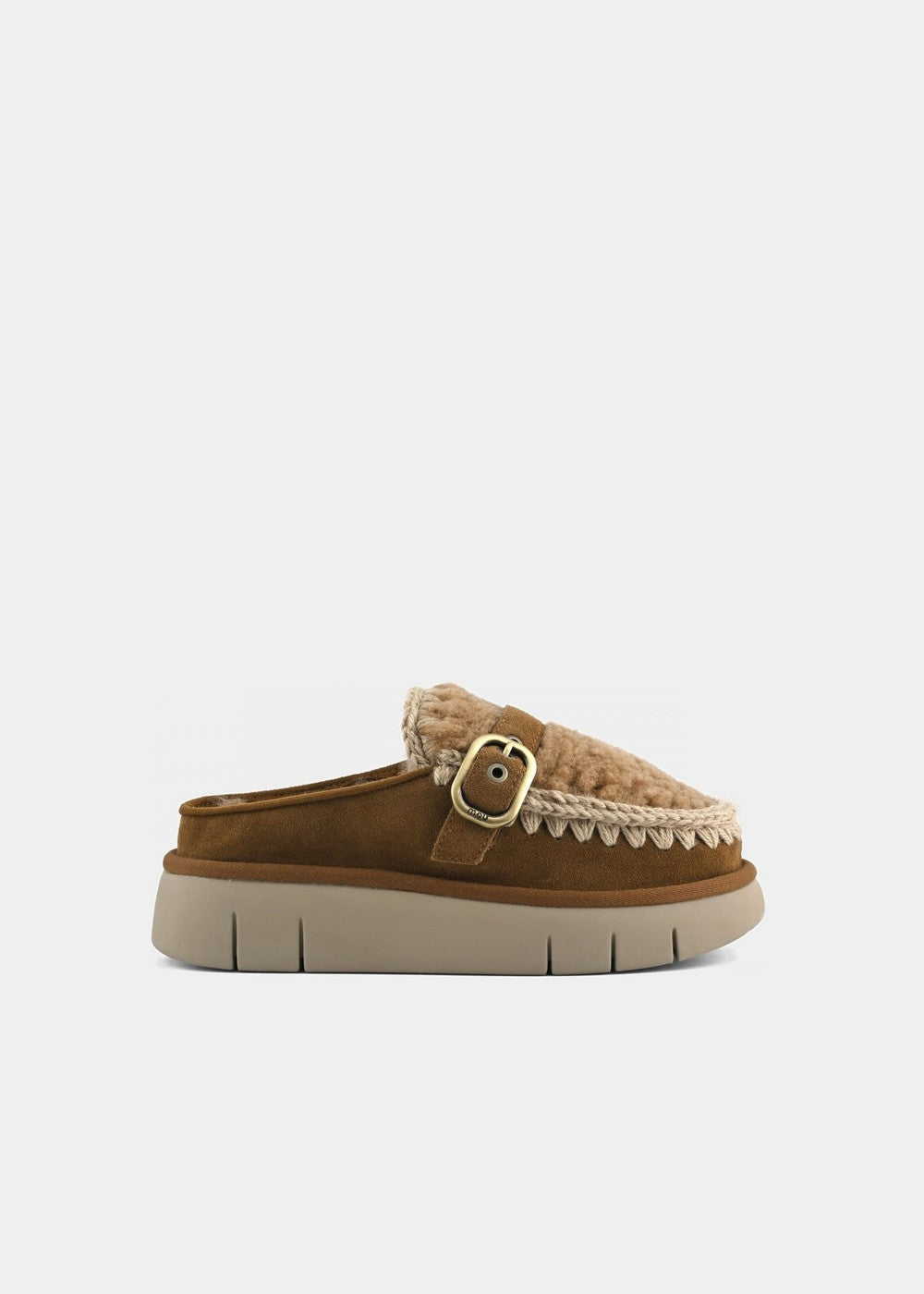 MULES MOU BOUNCE CLOG CURLY SHEEPSKIN