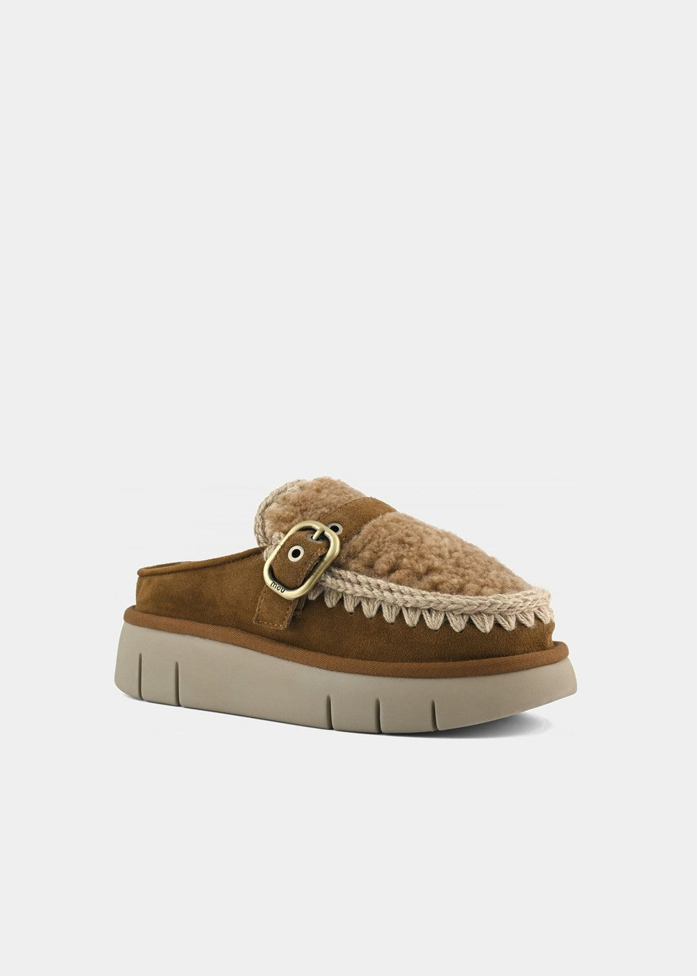 MULES MOU BOUNCE CLOG CURLY SHEEPSKIN