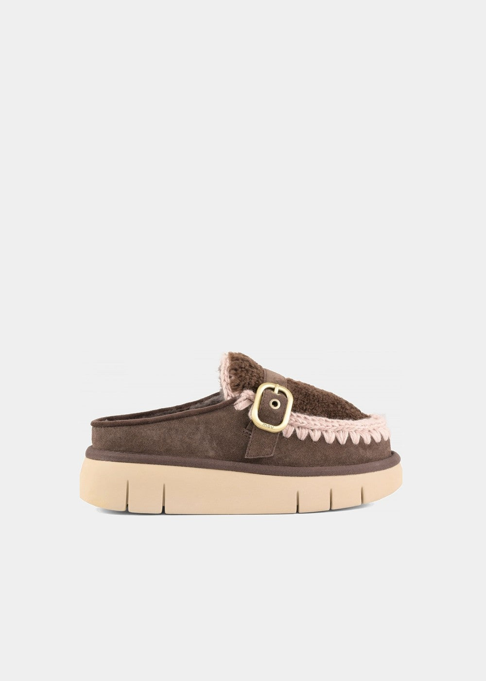 MULES MOU BOUNCE CLOG CURLY SHEEPSKIN