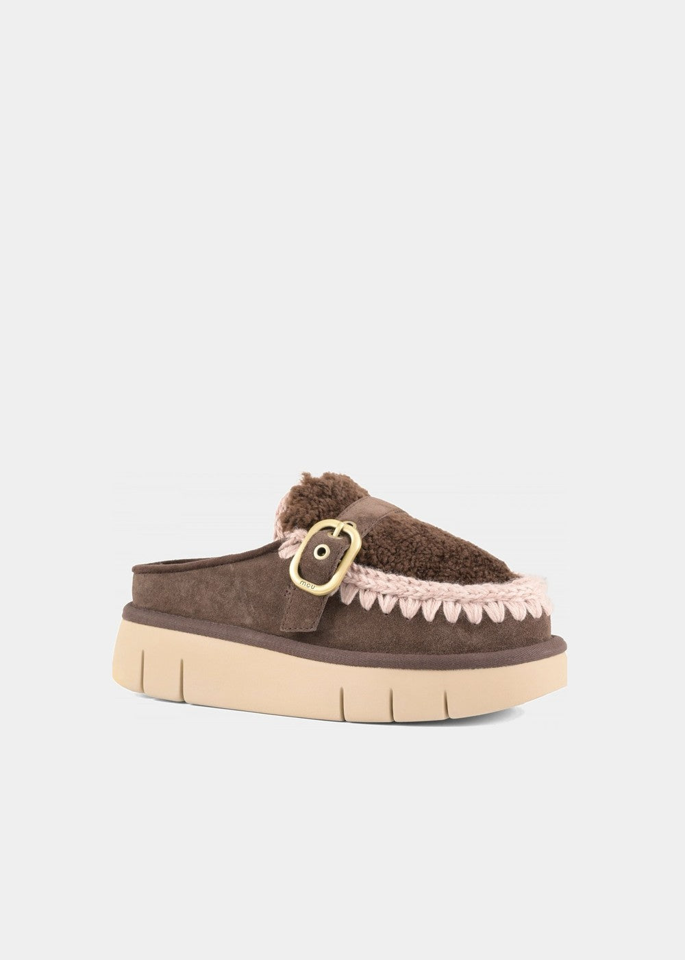 MULES MOU BOUNCE CLOG CURLY SHEEPSKIN