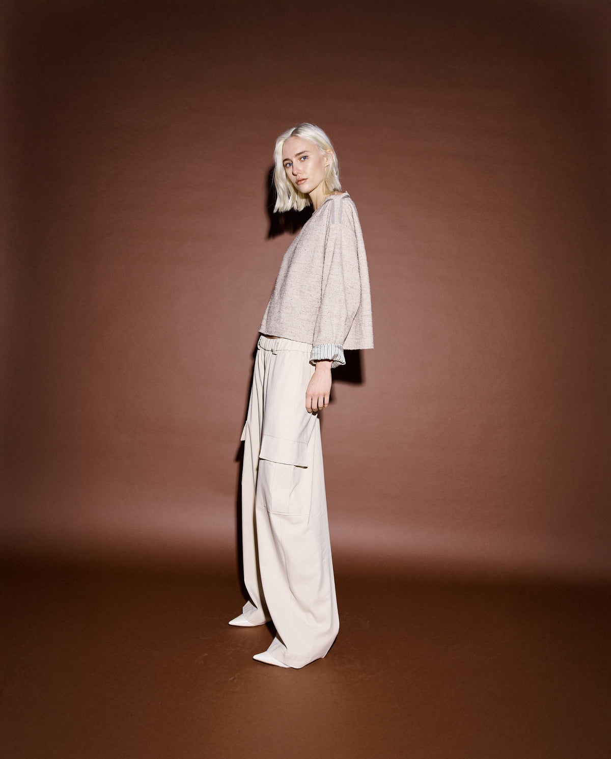 Pantalon 8PM Sage beige