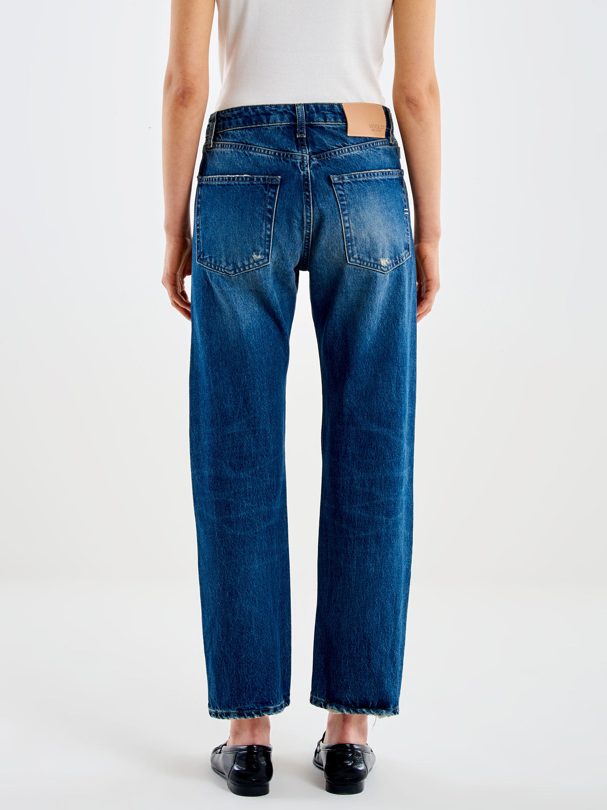 Jean Vicolo Zoe bleu boutons bijoux